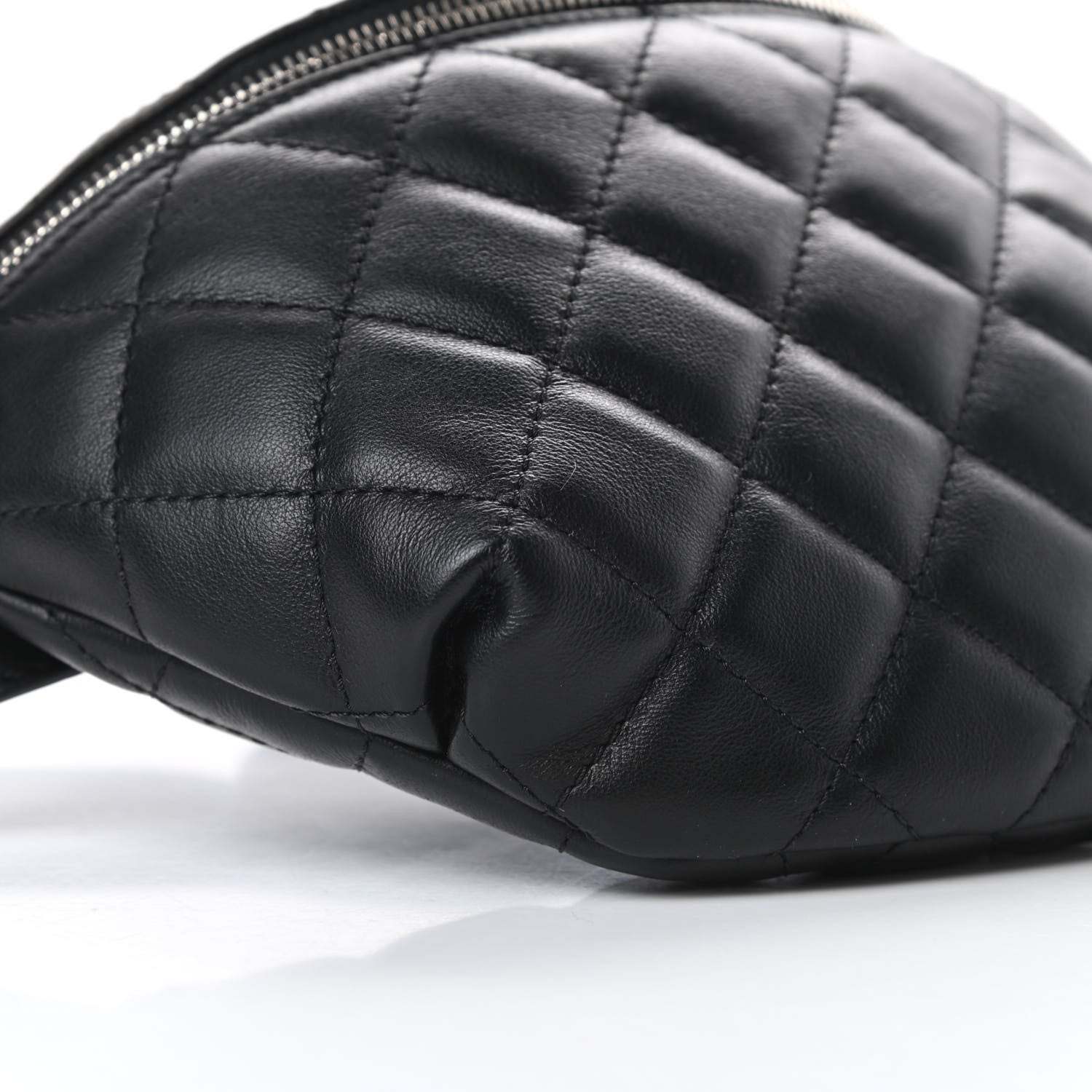 Chanel Calfskin Quilted Waist Belt Bag Black 10 of 11