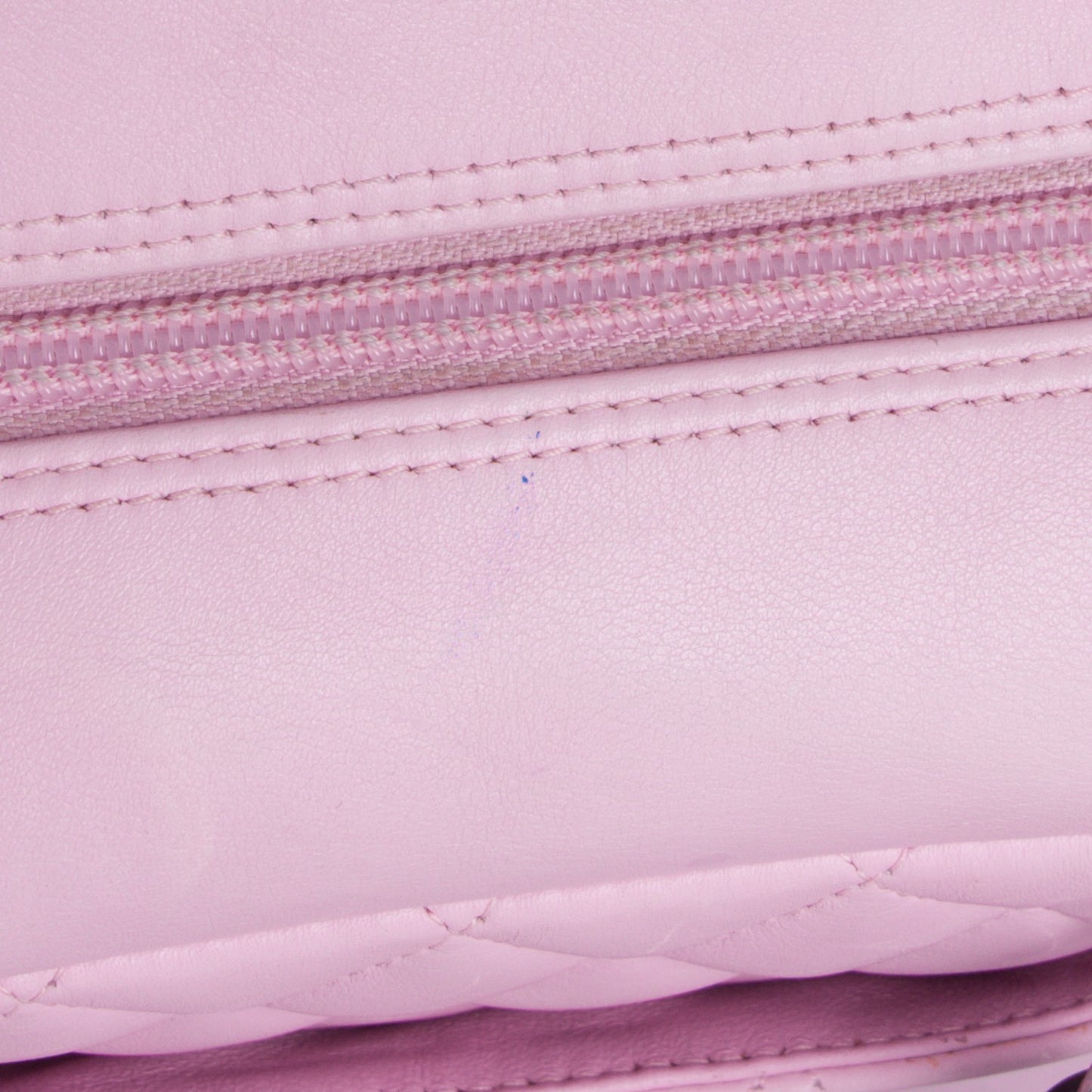 Calfskin Quilted Large Cambon Bowler Pink Black