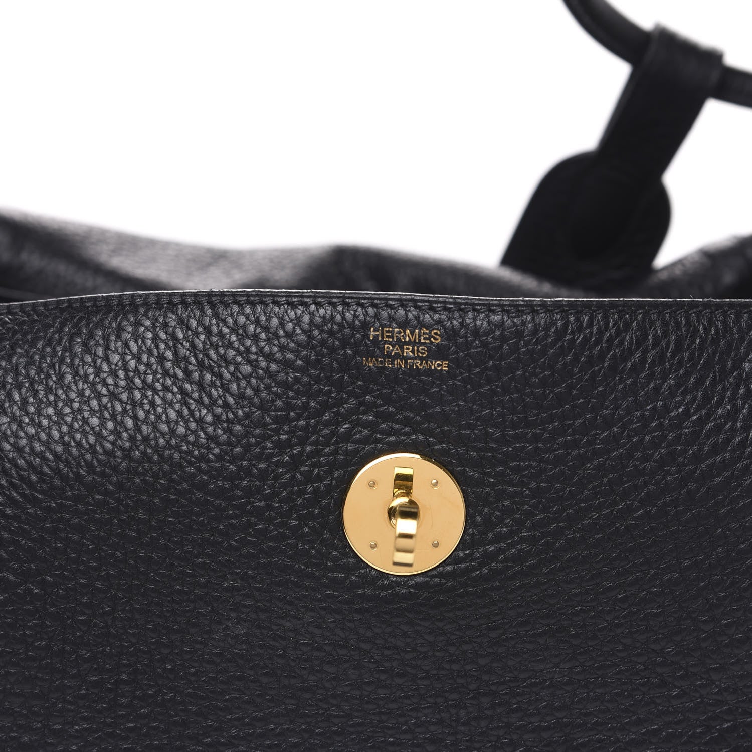 Hermes Taurillon Clemence Lindy 34 Black 5 of 10