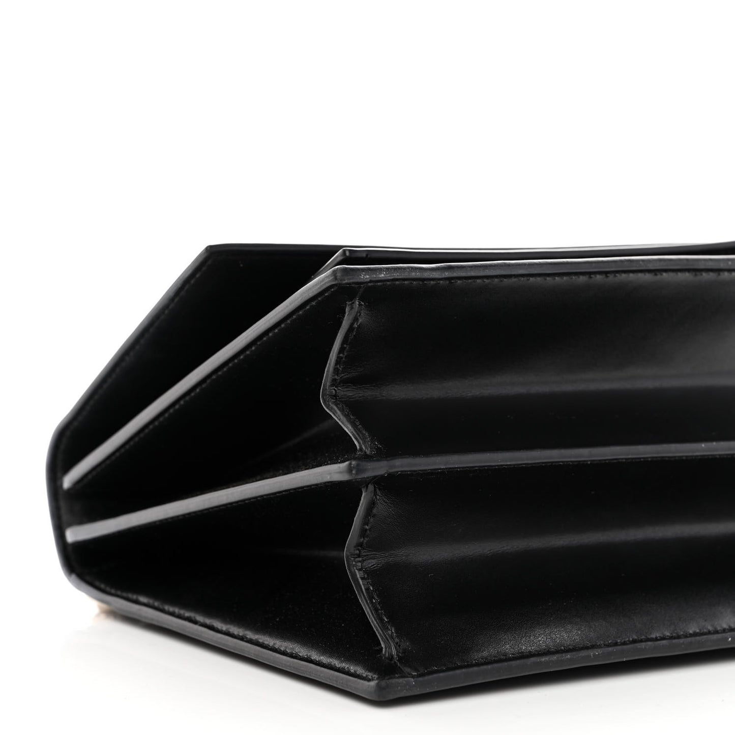 Box Calfskin S Sharp Chain Shoulder Bag Black