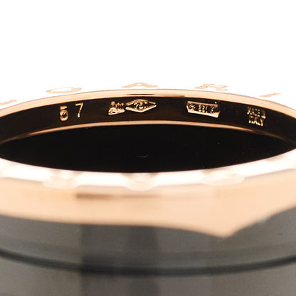 Bulgari 18K Rose Gold Black Ceramic B.Zero1 Four-Band Ring 57 8 5 of 5