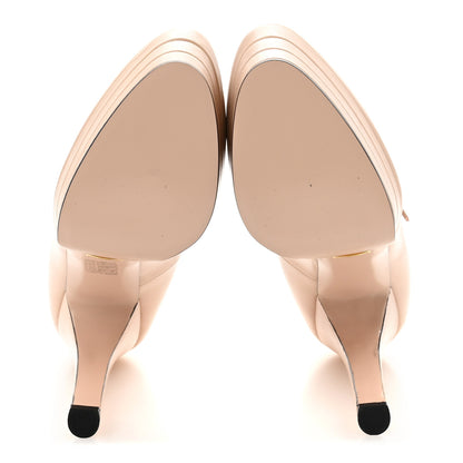 Gucci Malaga Kid Mary Jane Angel Platform High Heel Pumps 40.5 Skin Rose 6 of 11