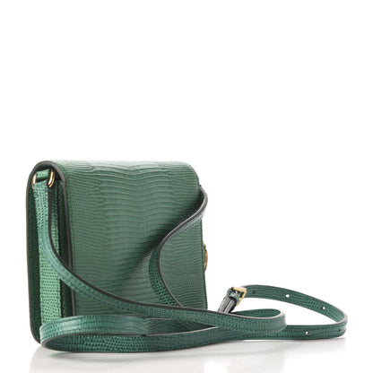 Dolce & Gabbana Iguana Calfskin Embossed Crossbody Bag Green 3 of 9