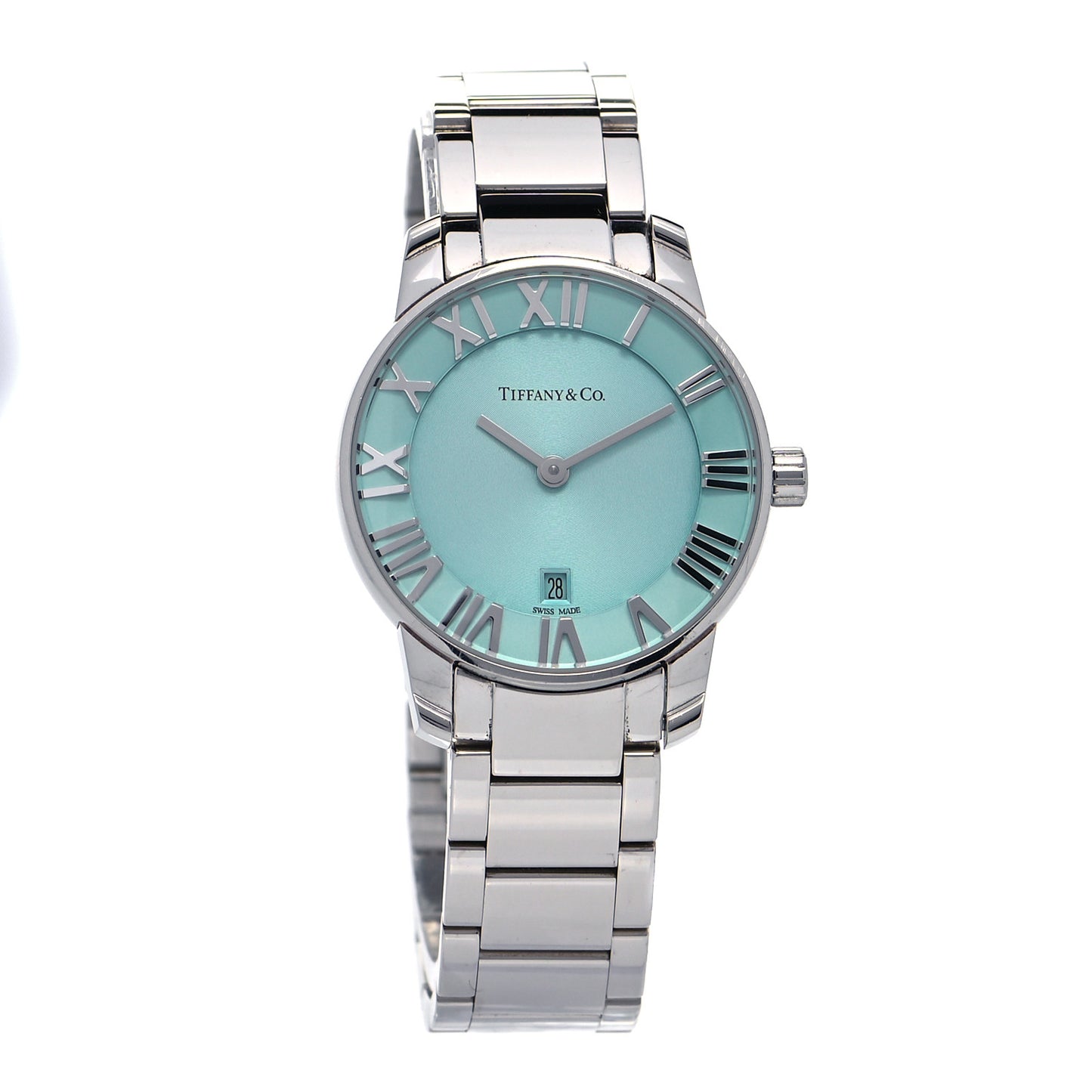 Stainless Steel 29mm Atlas 2-Hand Quartz Watch Tiffany Blue