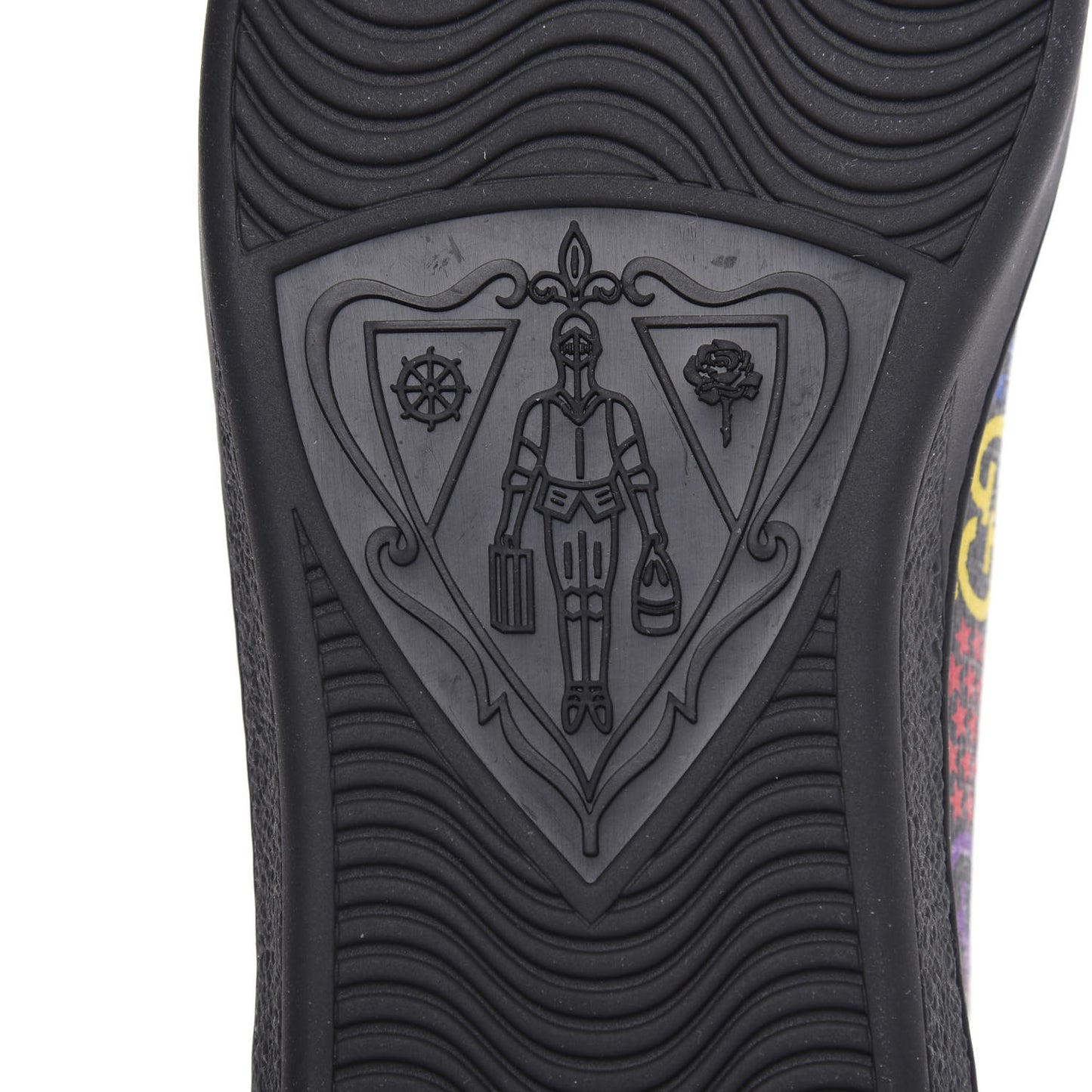 GG Supreme Monogram Psychedelic Mens Ace Sneakers 8 Black Multicolor