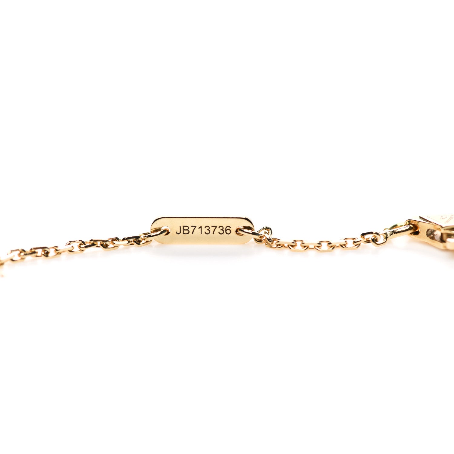 Van Cleef & Arpels 18K Yellow Gold Mother of Pearl Sweet Alhambra Butterfly Pendant Necklace 5 of 6