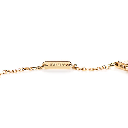 Van Cleef & Arpels 18K Yellow Gold Mother of Pearl Sweet Alhambra Butterfly Pendant Necklace 5 of 6