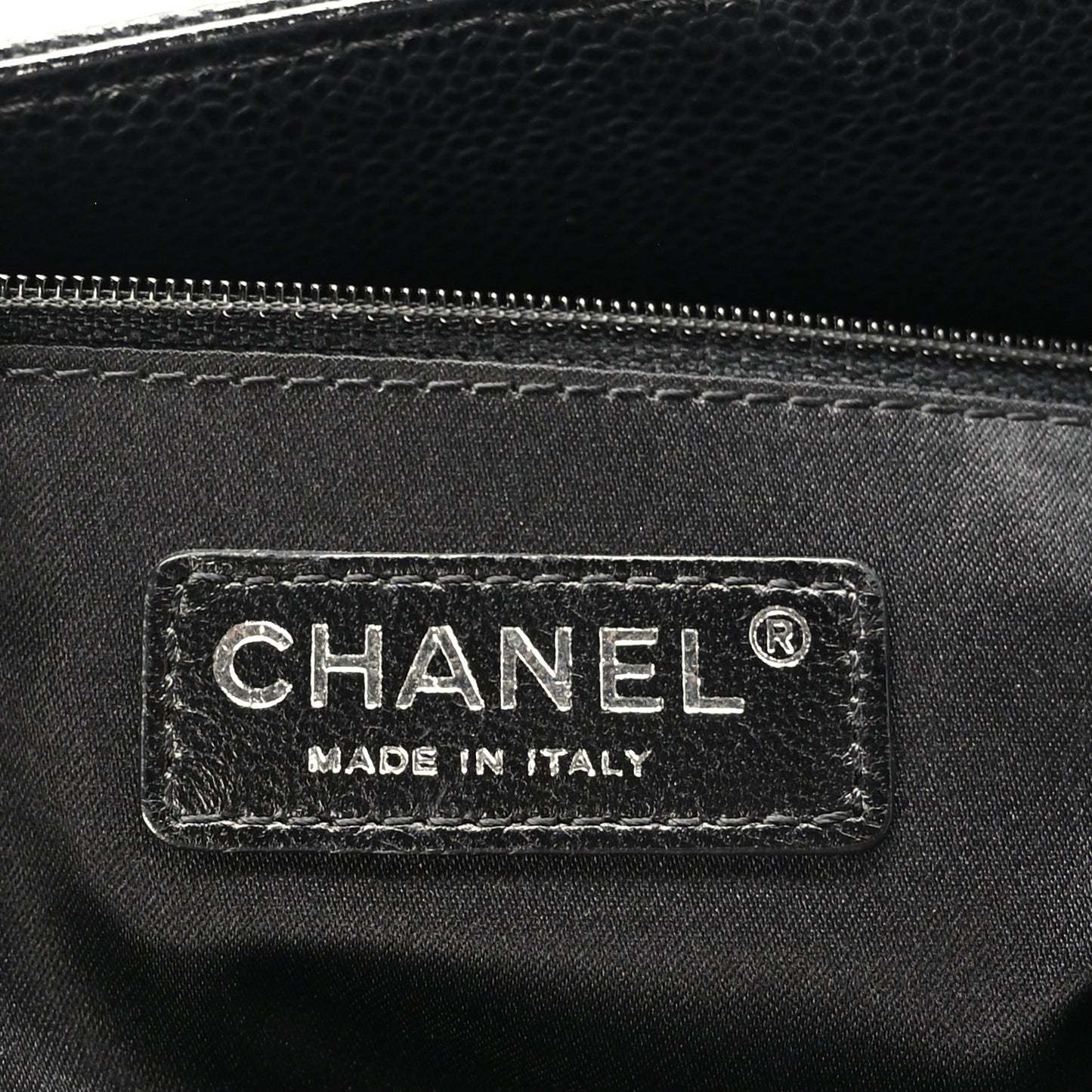 Caviar Quilted Grand Shopping Tote GST Black