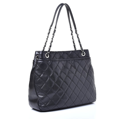 Chanel Caviar Quilted Timeless CC Soft Tote Black 3 of 9