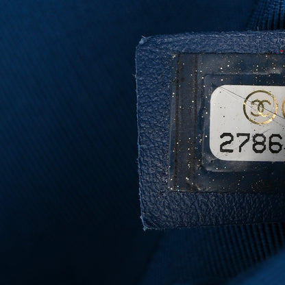 Chanel Calfskin Stitched Enamel CC Camera Case Bag Blue 7 of 10