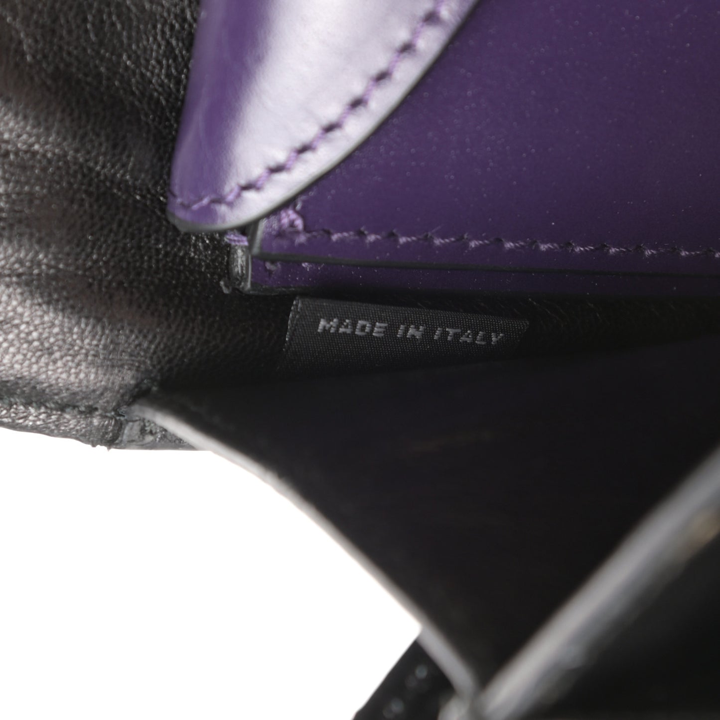 Box Calfskin Shoulder Bag Black Viola