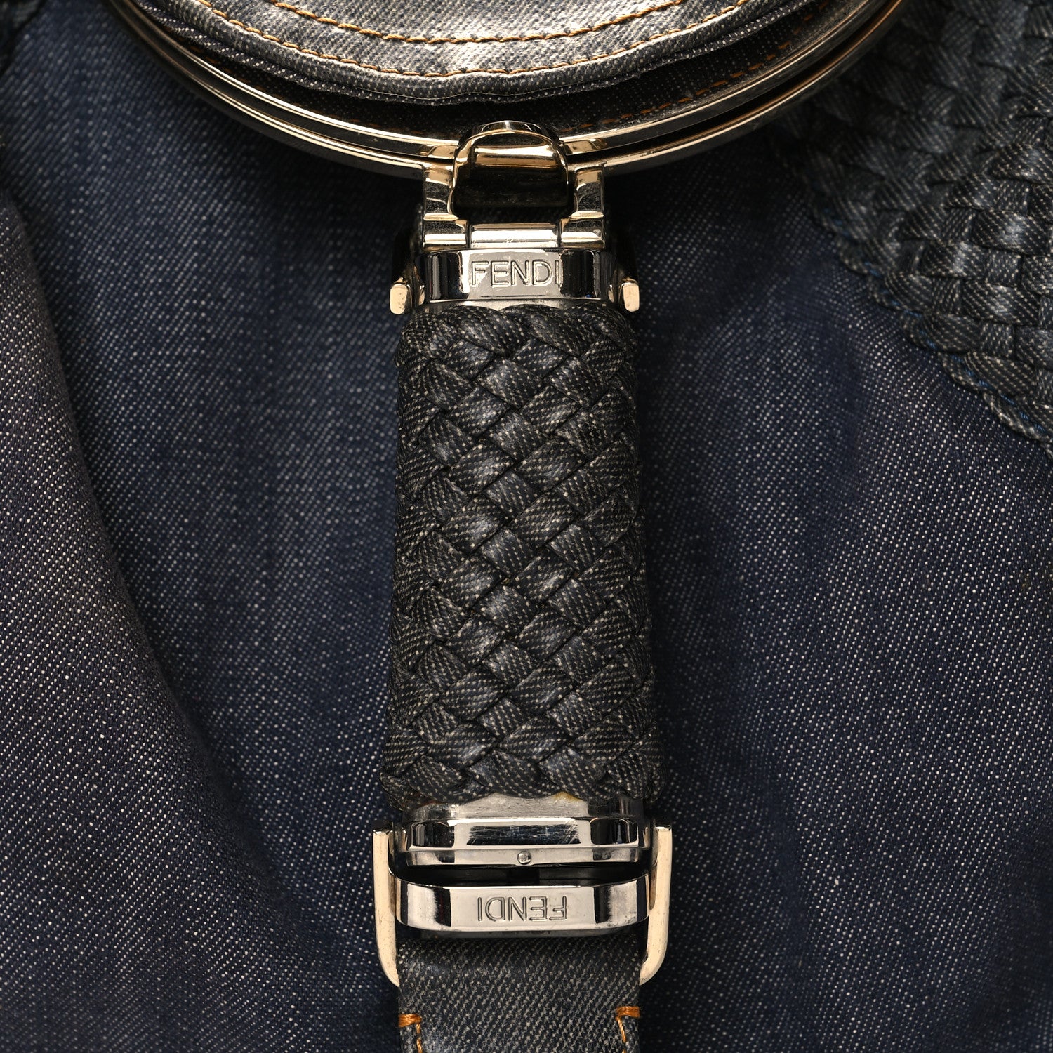 Fendi Denim Spalmati Woven Spy Blue 9 of 13