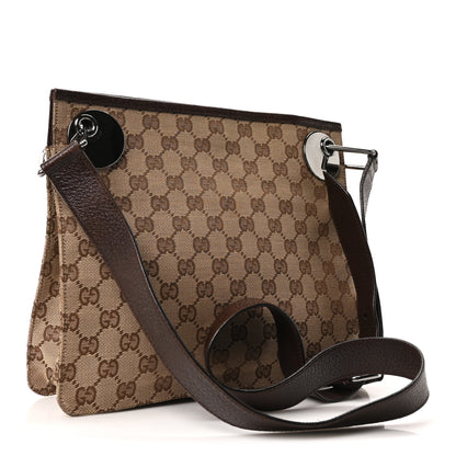 Gucci Monogram Eclipse Messenger Bag Dark Brown 3 of 10