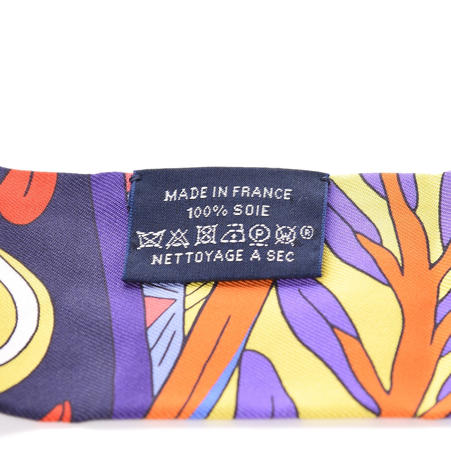 Hermes Silk Le Jardin de la Maharani Twilly Jaune Vif Bleu Violet 3 of 5