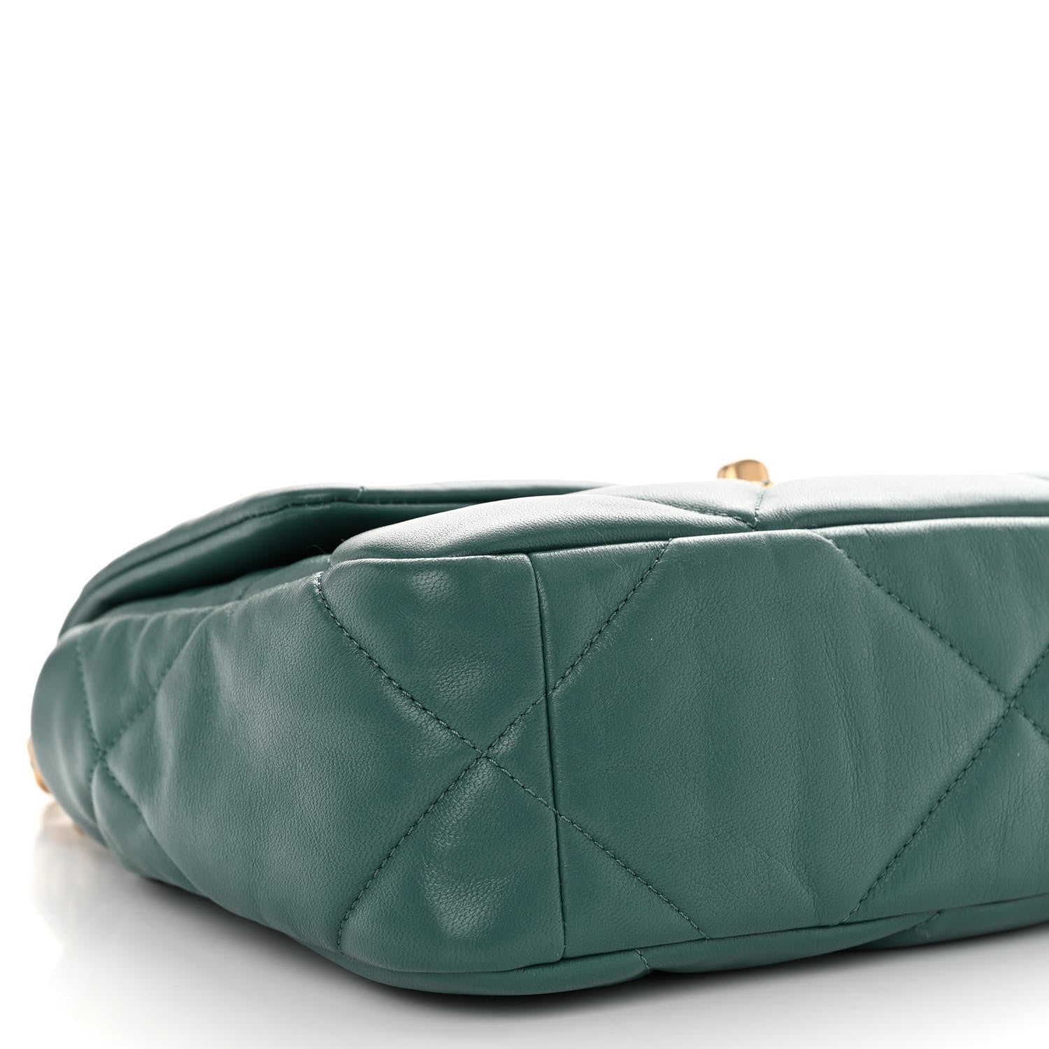 Chanel Lambskin Quilted Medium Chanel 19 Flap Green 9 of 10