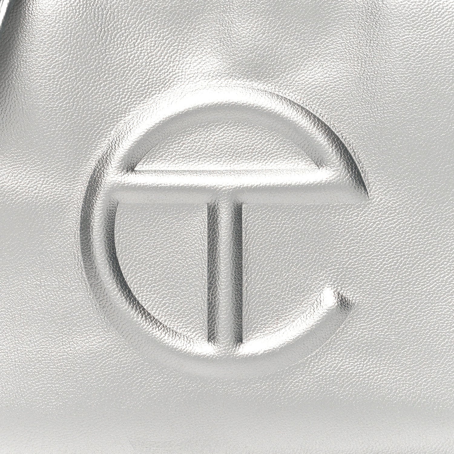Telfar Metallic Vegan Leather Small Shopping Bag Silver 8 of 11