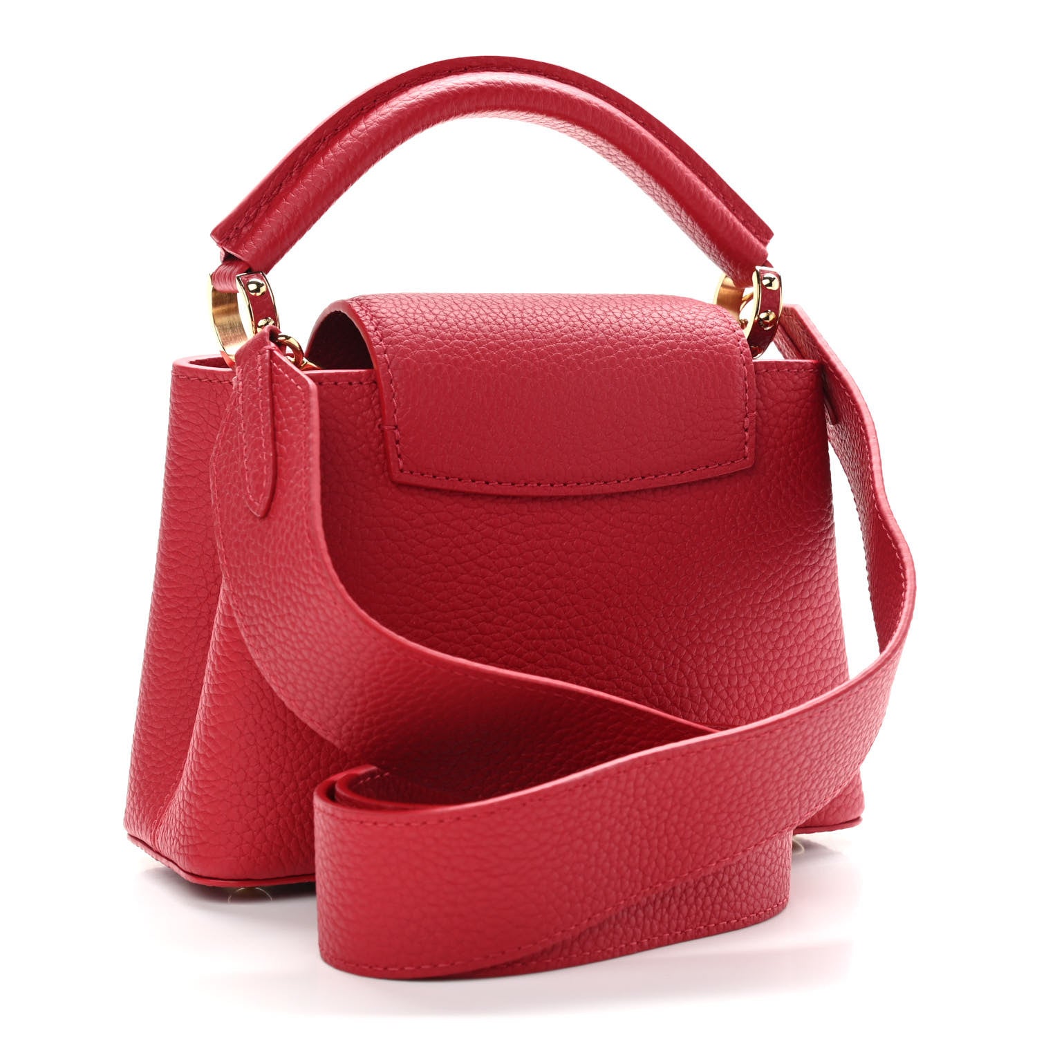 Louis Vuitton Taurillon Mini Capucines Scarlet 3 of 8