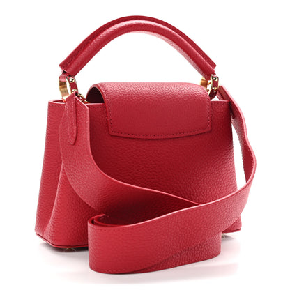 Louis Vuitton Taurillon Mini Capucines Scarlet 3 of 8