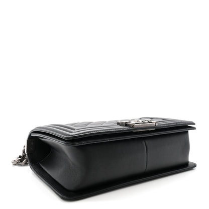 Chanel Calfskin Quilted Medium Boy Flap Black 4 of 10