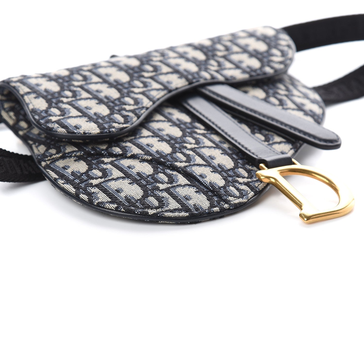 Christian Dior Oblique Saddle Belt Bag Blue 6 of 7