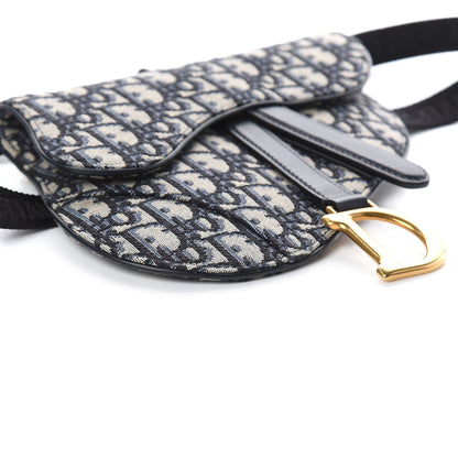 Christian Dior Oblique Saddle Belt Bag Blue 6 of 7