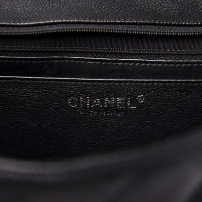 Chanel Caviar Quilted Jumbo Single Flap Black 8 of 10