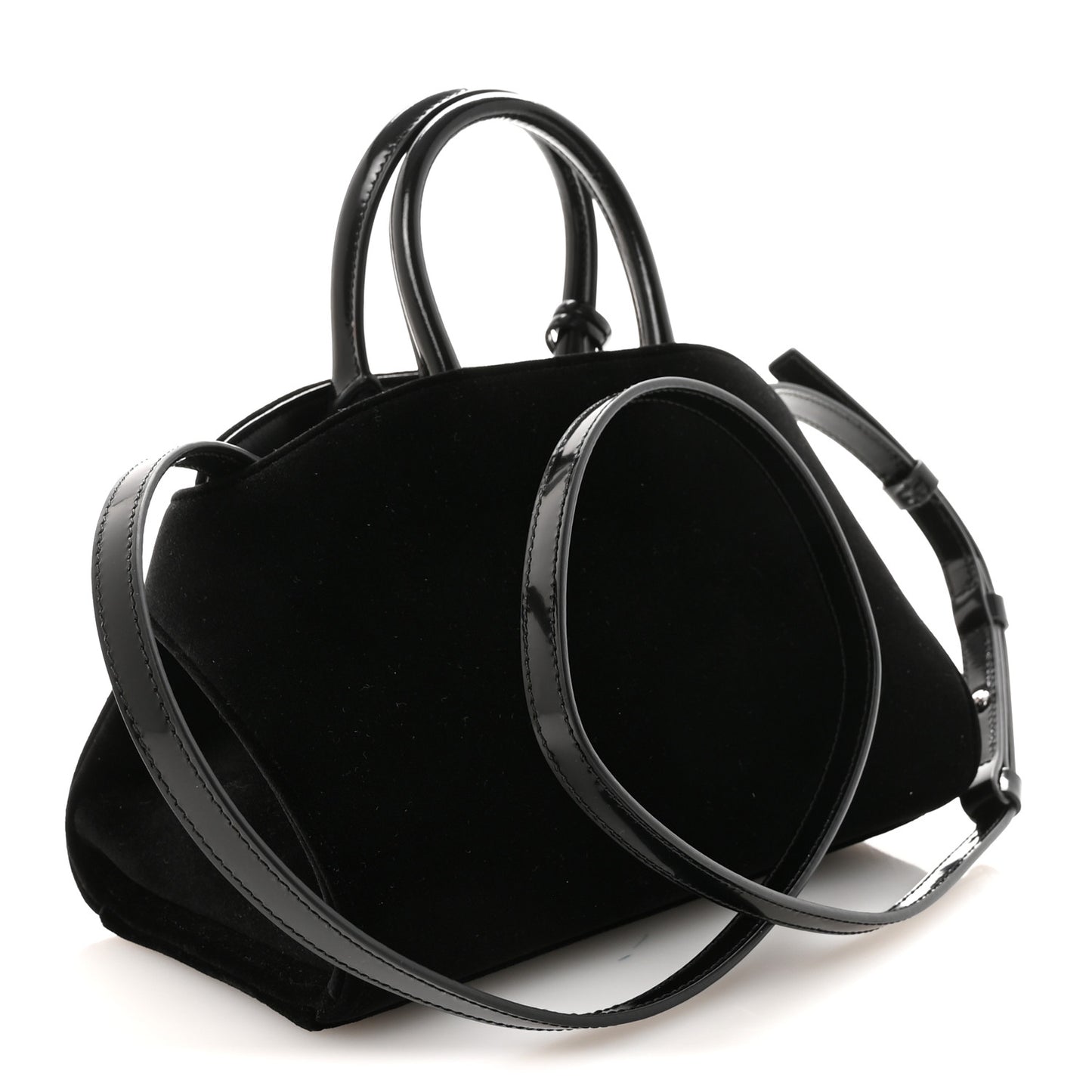 Velvet Strass XS Hug Bag Black