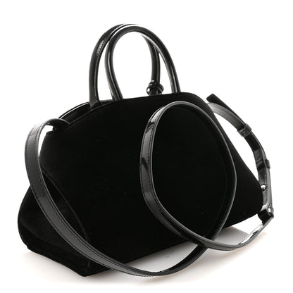 Salvatore Ferragamo Velvet Strass XS Hug Bag Black 3 of 9