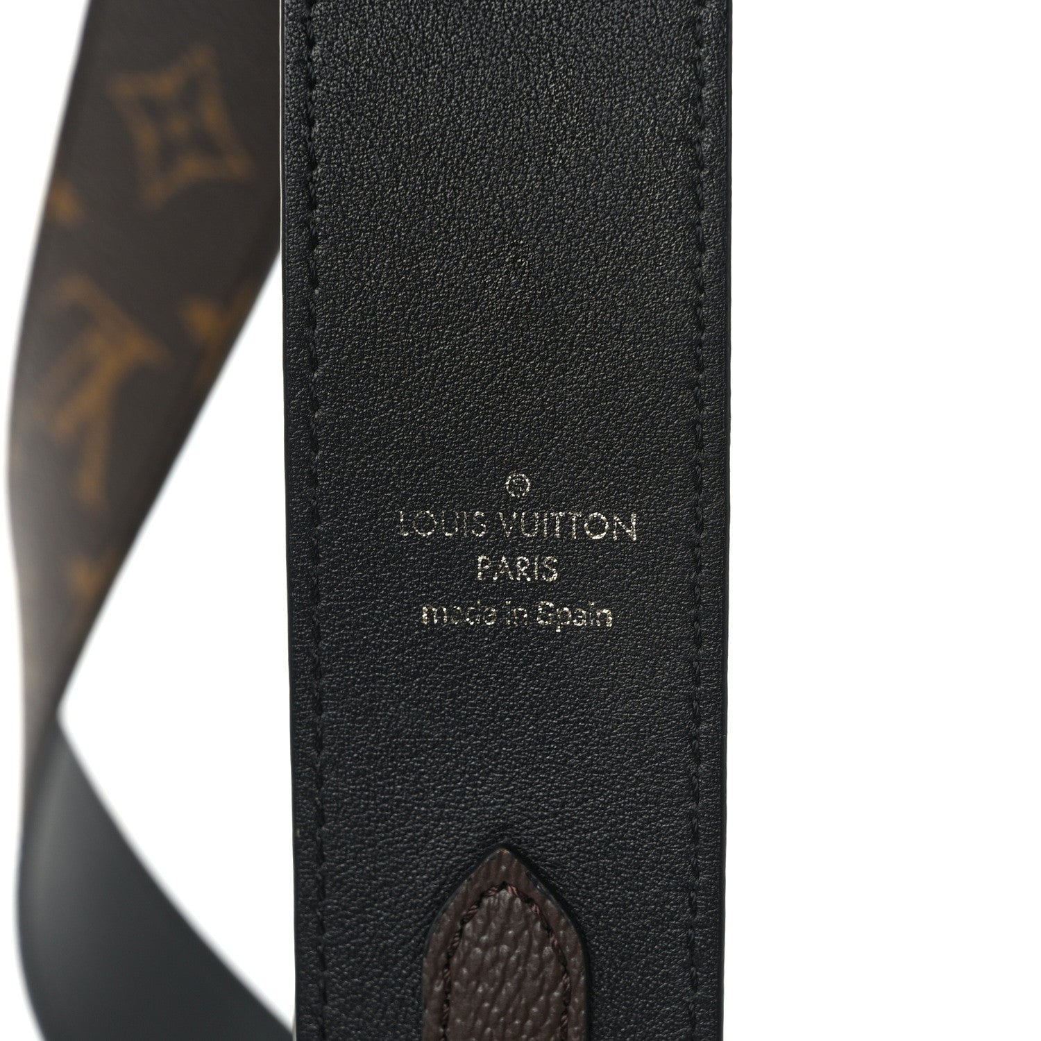 Louis Vuitton Monogram Bandouliere Shoulder Strap Black 3 of 4