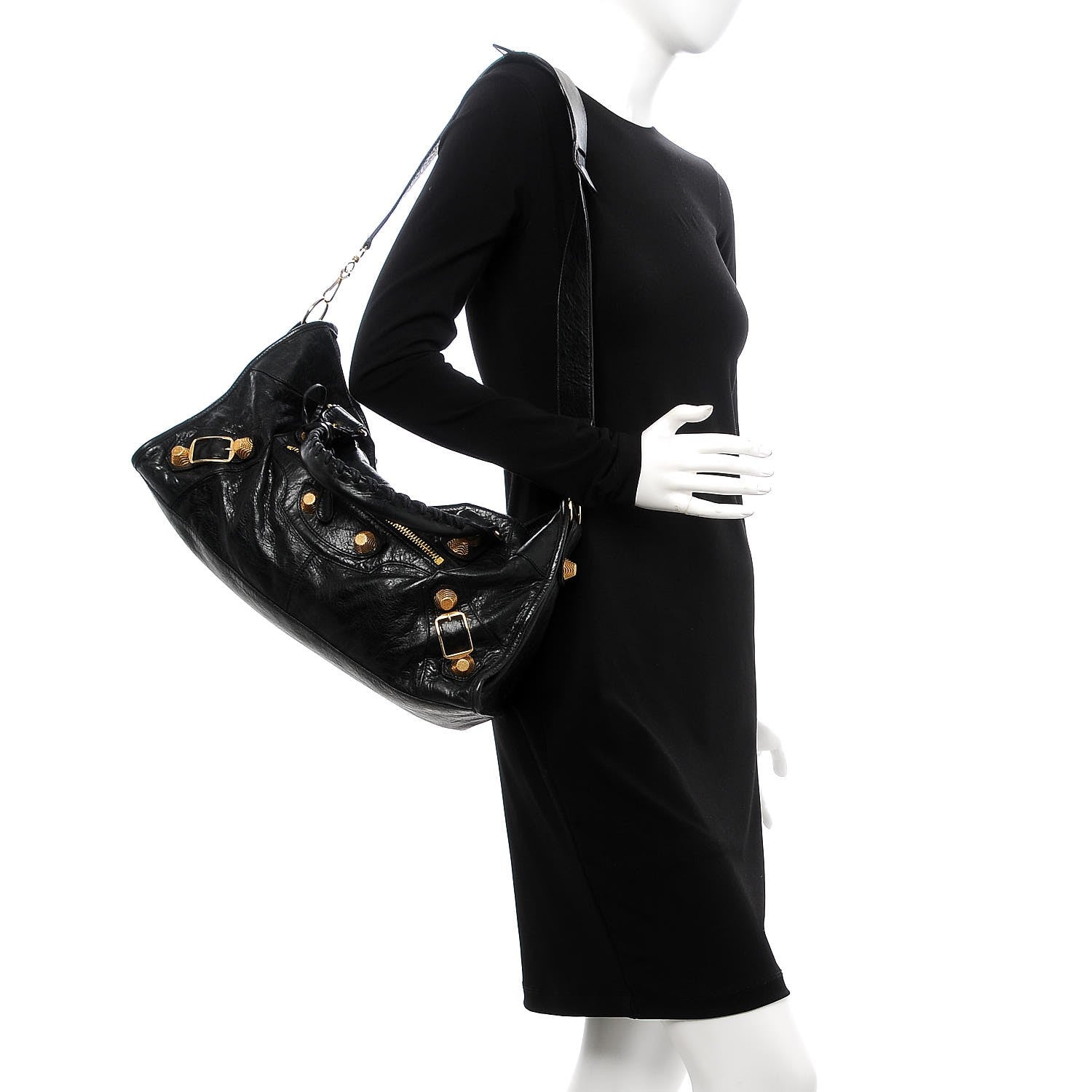 Balenciaga Agneau Giant 21 Gold Hardware Part Time Black 2 of 10
