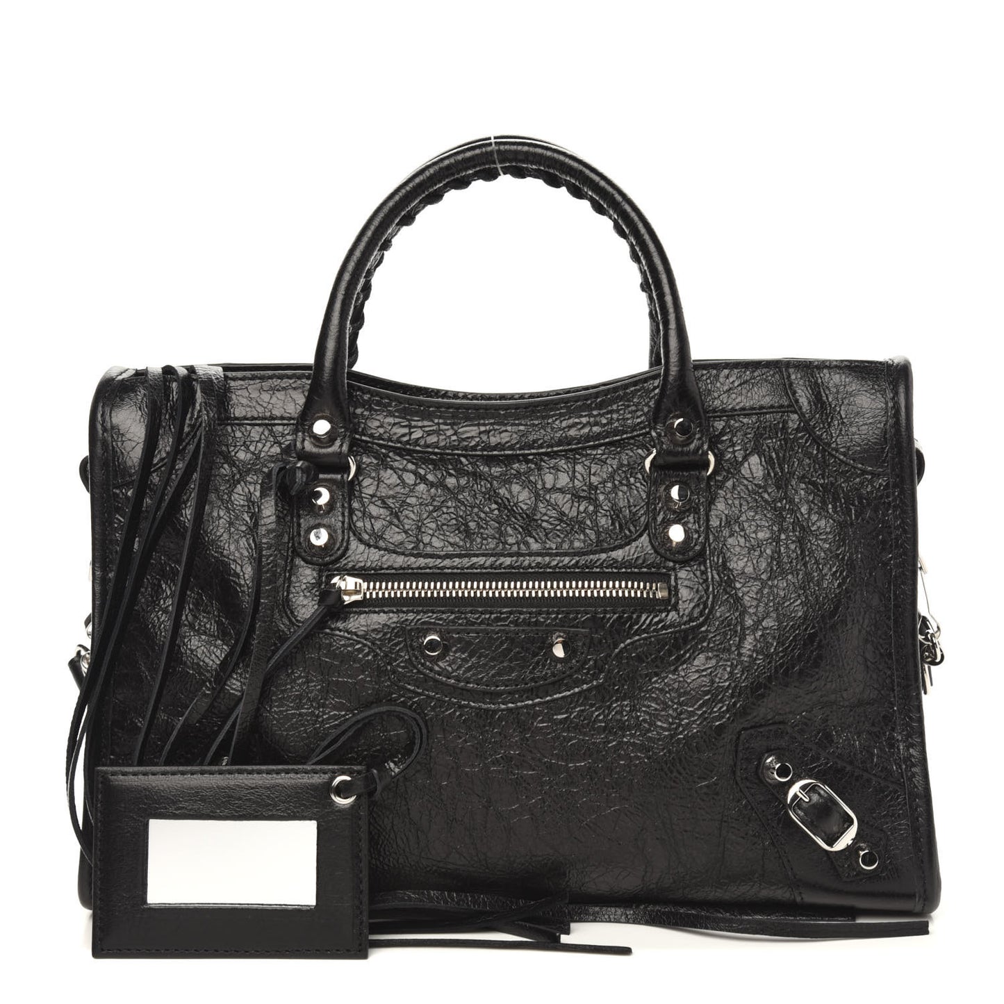 Agneau Classic Silver Hardware S City Black