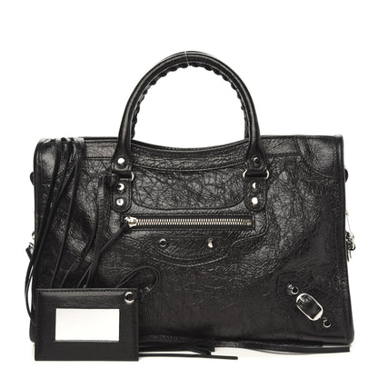 Balenciaga Agneau Classic Silver Hardware S City Black 1 of 9