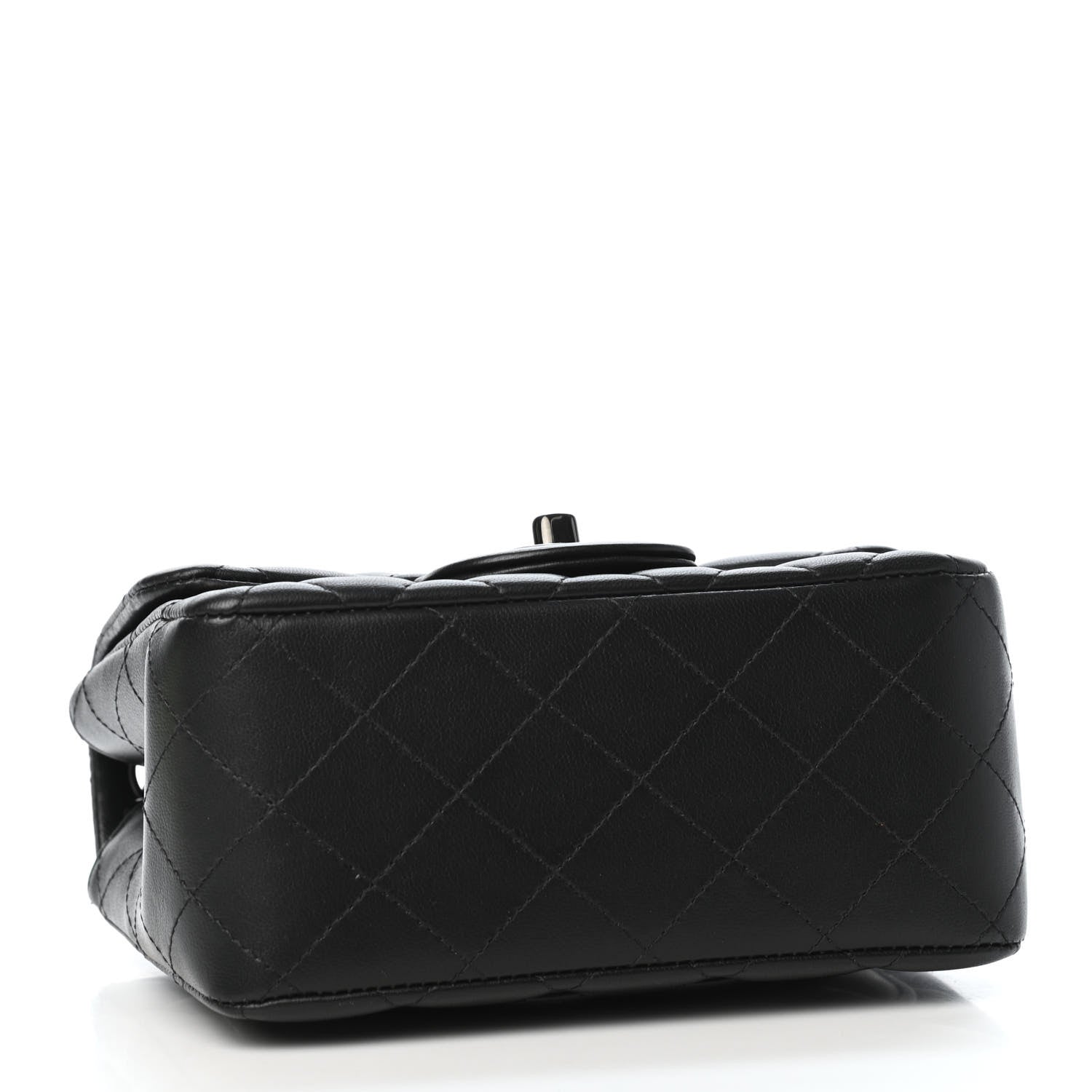 Chanel Lambskin Quilted Mini Square Flap So Black 3 of 4