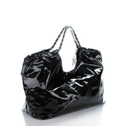 Chanel Vinyl XL Coco Cabas Black 3 of 7