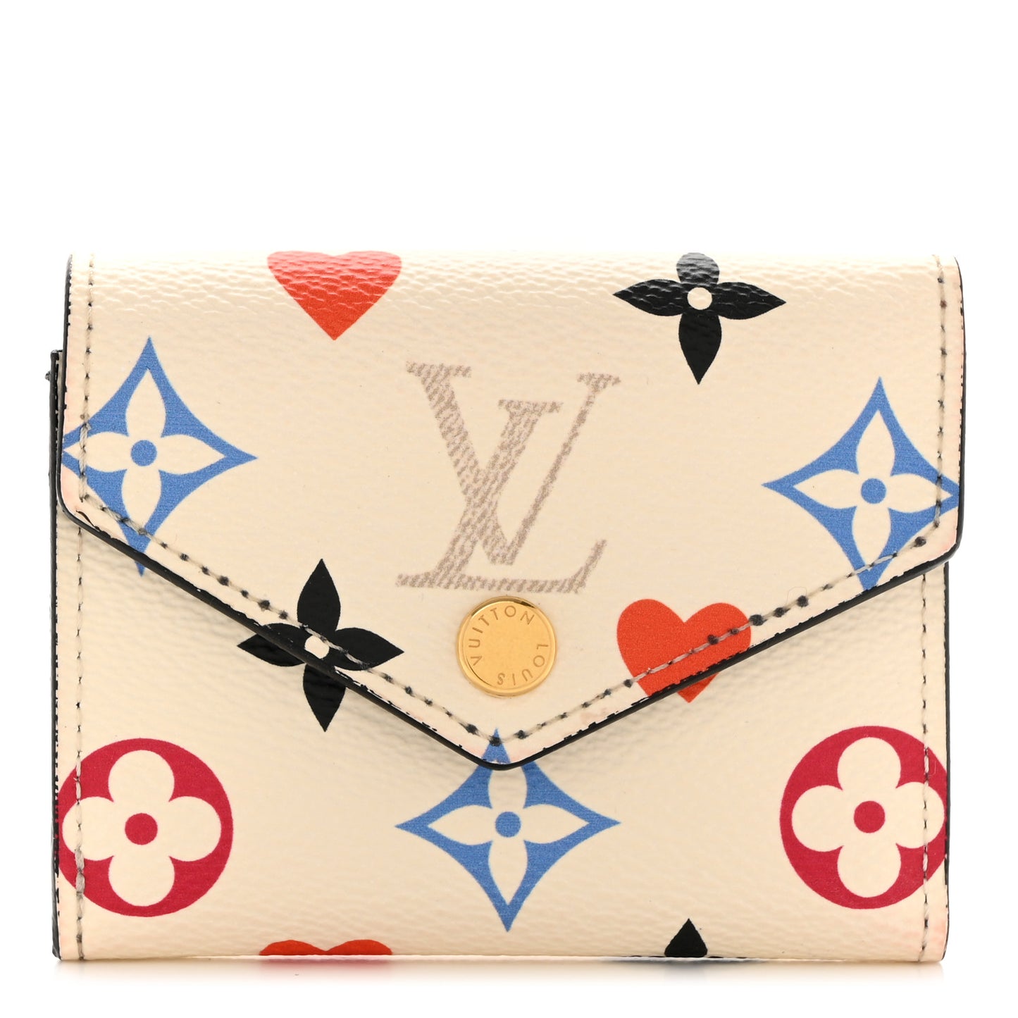 Game On Monogram Zoe Wallet White