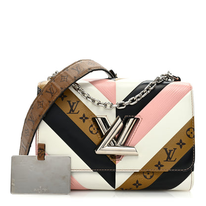 Louis Vuitton Epi Reverse Monogram Twist Shoulder Bag MM Rose Ballerine 1 of 8