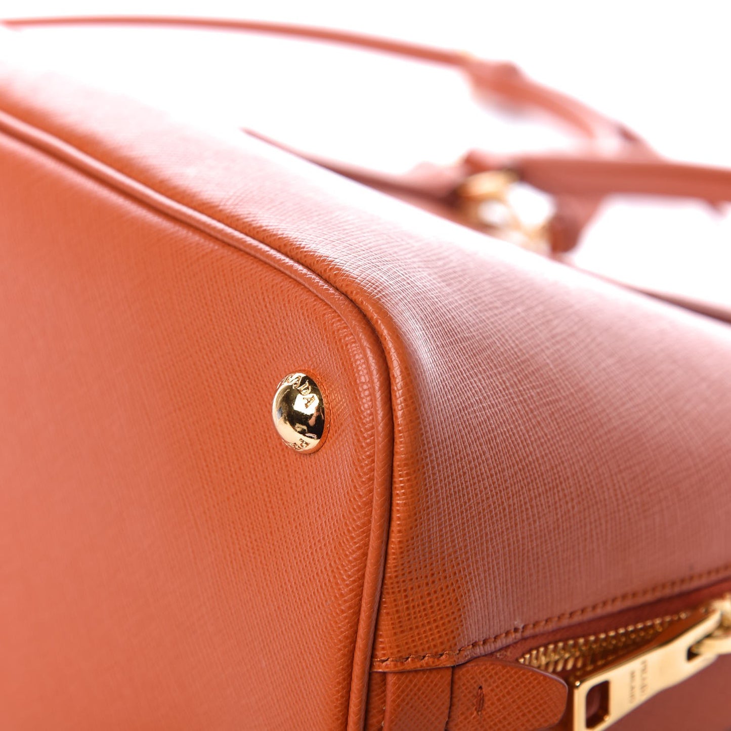 Saffiano Lux Medium Tote Papaya
