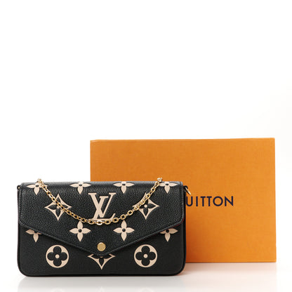 Louis Vuitton Empreinte Monogram Giant Felicie Pochette Black Beige 15 of 15