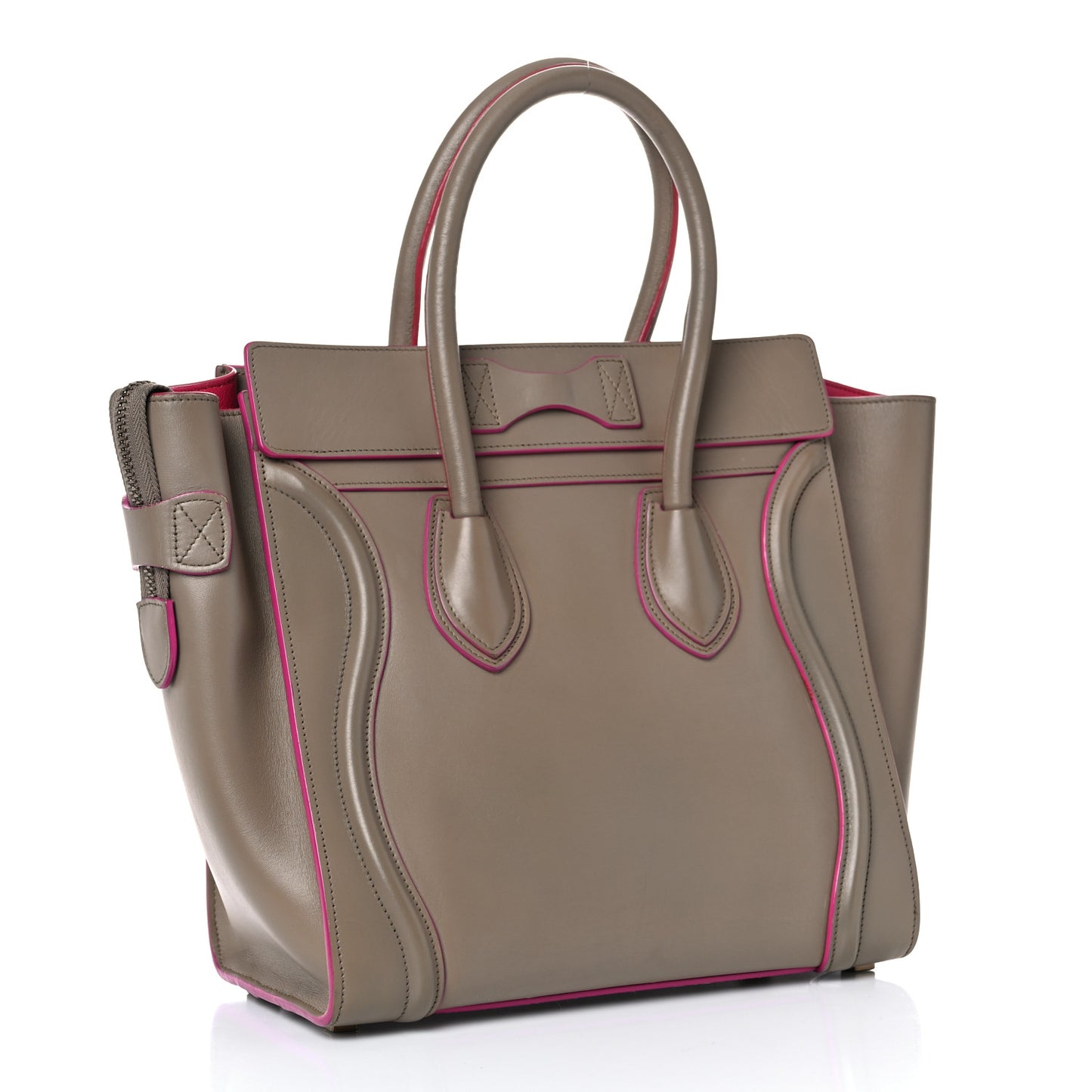 Palmelato Calfskin Micro Luggage Beige