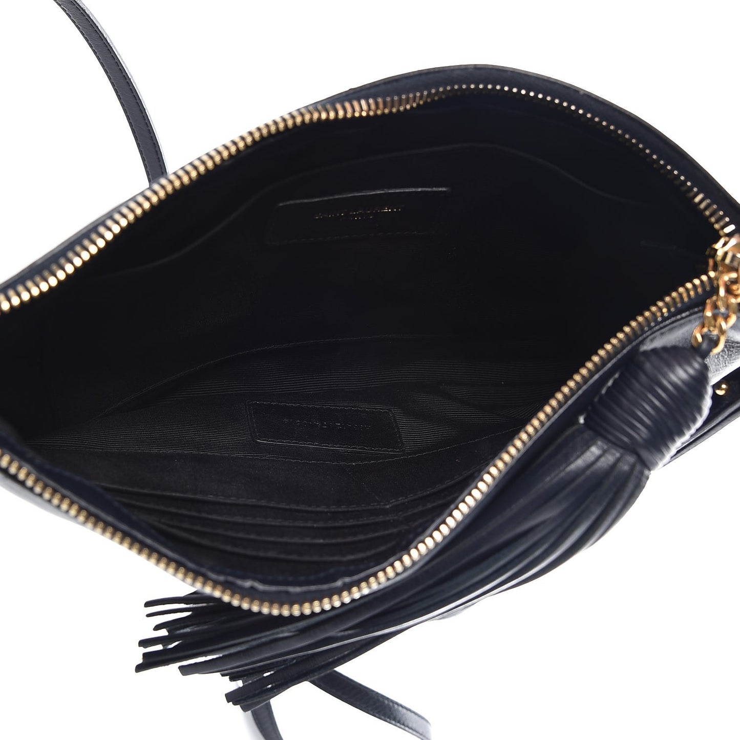 Calfskin Teen Monogram Crossbody Bag Deep Marine