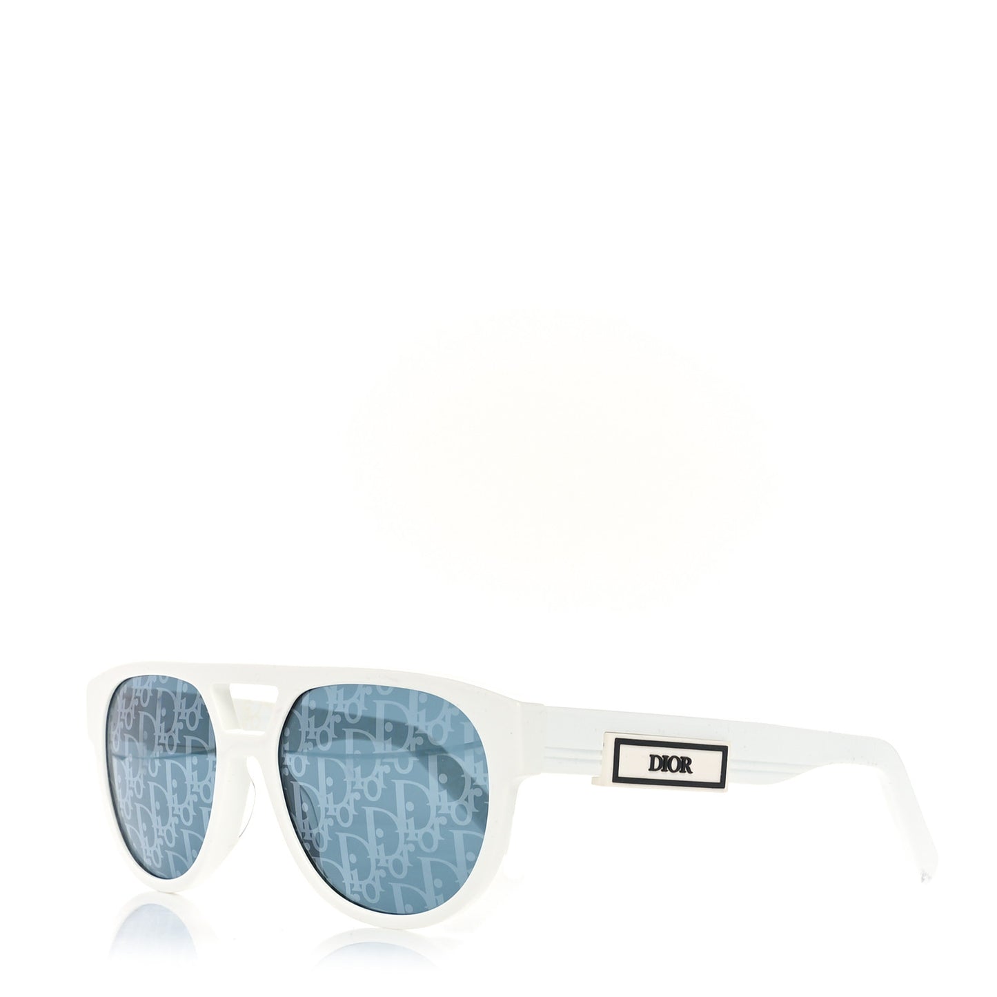Acetate DiorB23 R1I Oblique Sunglasses White