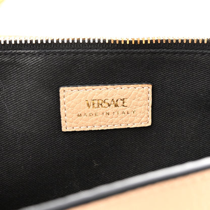 Versace Grainy Calfskin Virtus Chain Crossbody Beige 6 of 12
