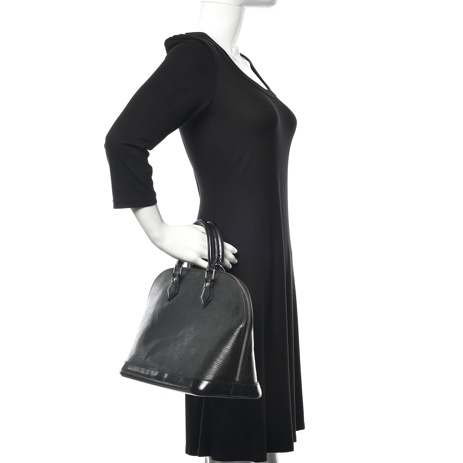 Louis Vuitton Epi Alma PM Black 2 of 20