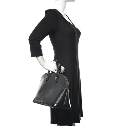 Louis Vuitton Epi Alma PM Black 2 of 20
