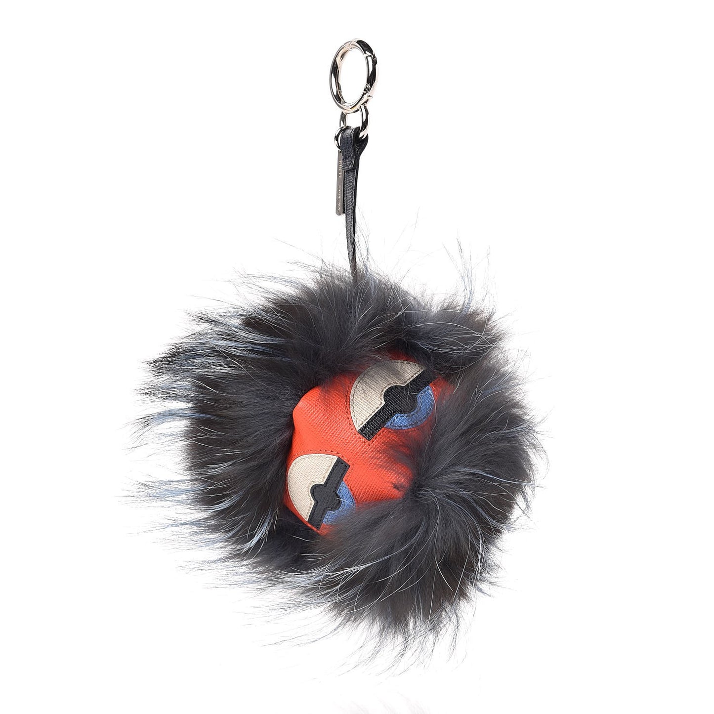 Fox Fur Vitello Nutty Monster Bag Charm Sky