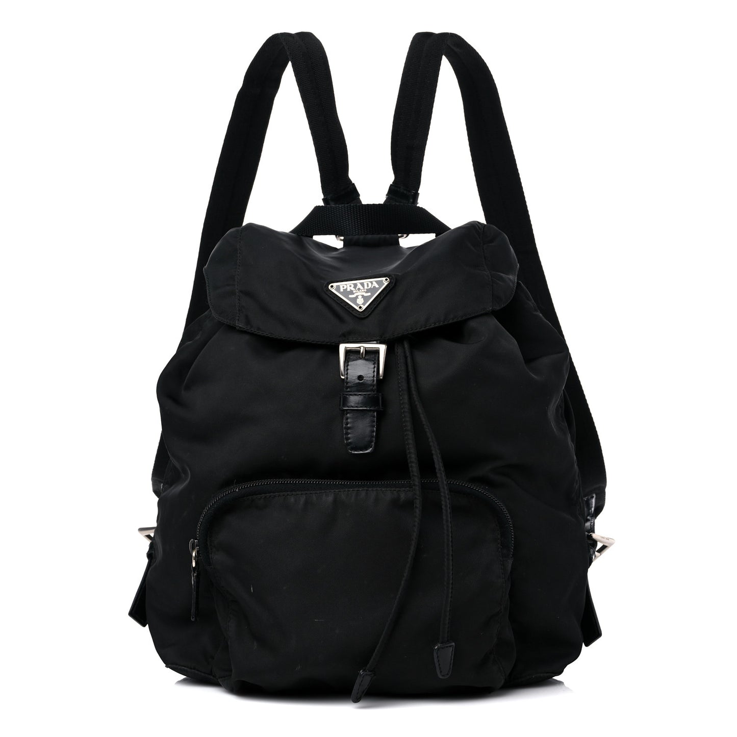 Nylon Vela Cinch Backpack Black