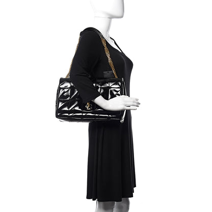 Saint Laurent Patent Patchwork Monogram Large Jamie Black 2 of 10