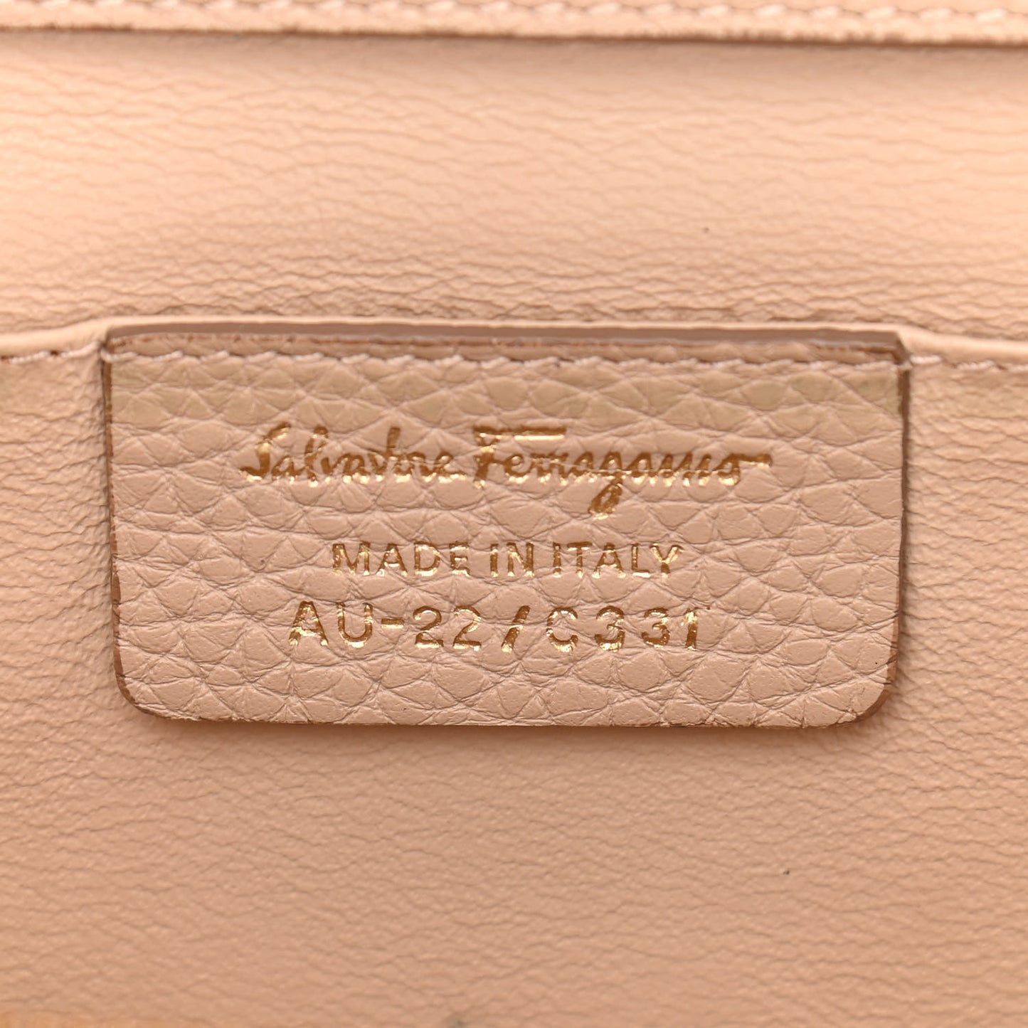 Calfskin Clutch Beige