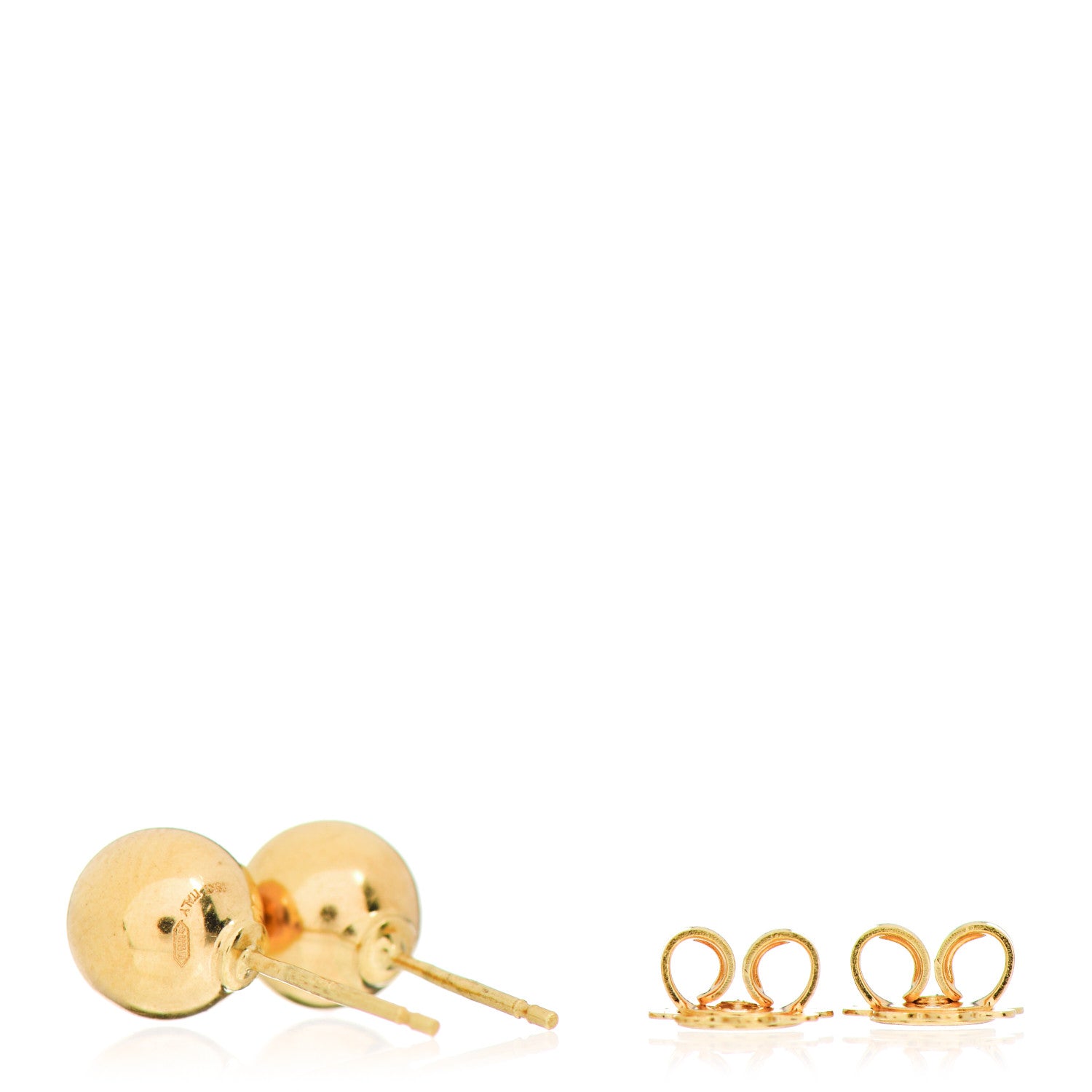Roberto Coin 18K Yellow Gold 8mm Ball Stud Earrings 3 of 6