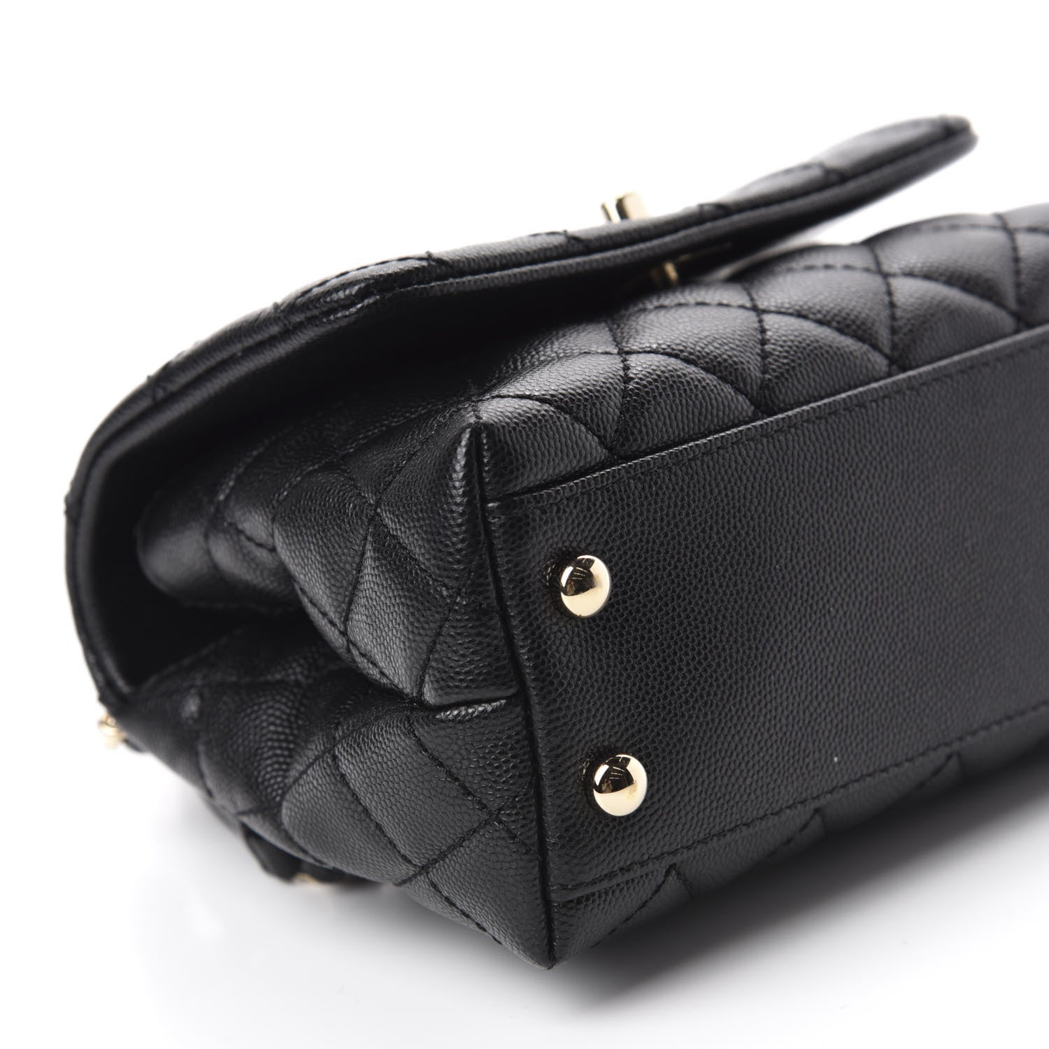 Chanel Caviar Quilted Extra Mini Coco Handle Flap Black 6 of 11